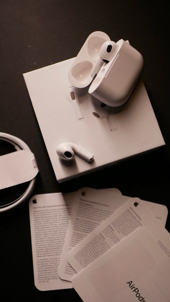 Навушники AirPods 3 (Копія 1:1) з оригінальним мікрофоном  1 фото