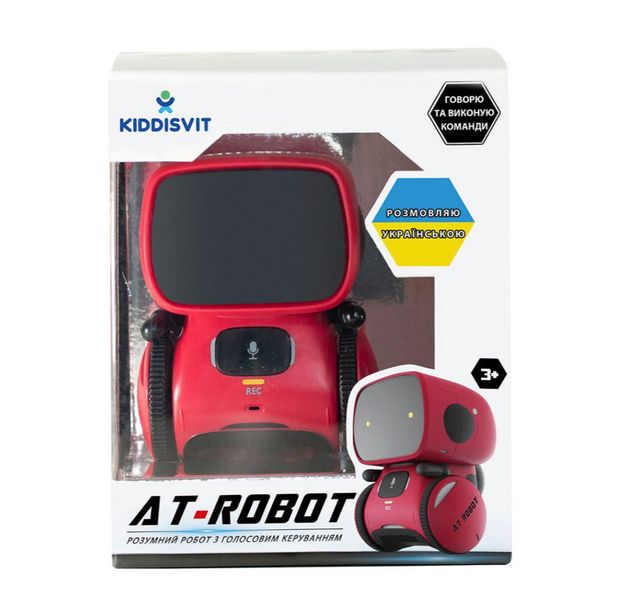 Інтерактивний робот AT-Robot AT001-01-UKR Червоний 2229984127 фото