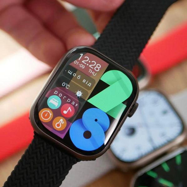 Смарт-годинник Smart Watch 9S AMOLED 45мм Black 1005 фото