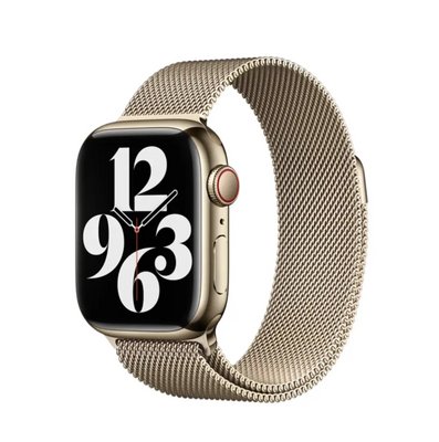 Ремінець Milanese Loop для Apple Watch 42/44/45/49 mm Gold 2227990836 фото