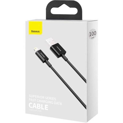Дата кабель Baseus Superior Series Fast Charging Lightning Cable 2.4A (1m) Чорний 1103 фото