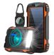 Портативний зарядний Power Bank Solar with LED light 20000mAh PN-W20S IPX4 2xUSB/Type-C 18W/3A PD/QC Qi Power Bank Solar with  фото 1