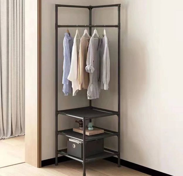 Кутова вішалка в передпокій з підставкою для взуття Corner coat rack 8090 фото