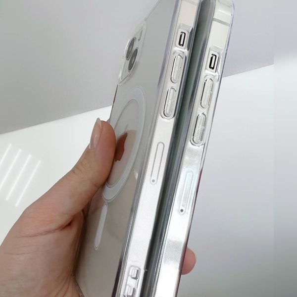 Прозорий чохол з підтримкою MagSafe iPhone X до 15 Pro Max 110089 фото